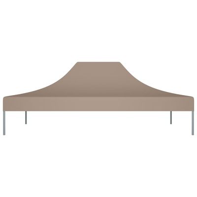 Party Tent Roof 4.5x3 m Taupe 270 g/m²