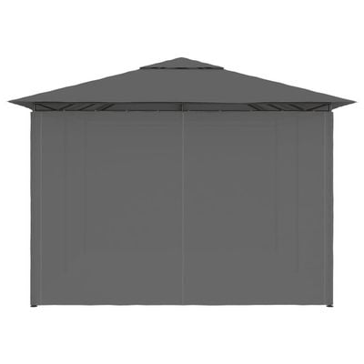 Garden Marquee with Curtains 4x3 m Anthracite