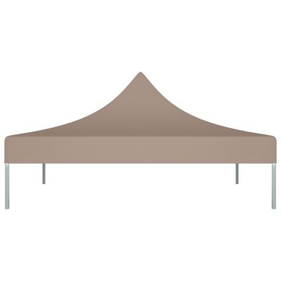 Party Tent Roof 2x2 m Taupe 270 g/m²