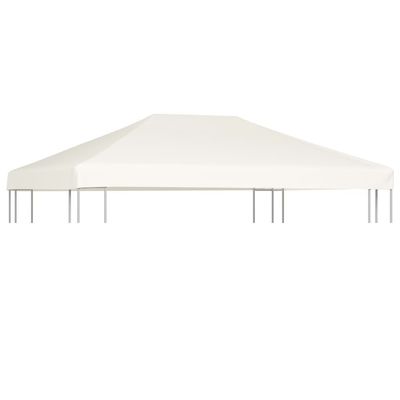 Gazebo Top Cover 310 g/m² 4x3 m Cream White