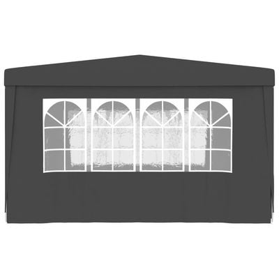 Professional Party Tent with Side Walls 4x4 m Anthracite 90 g/m?