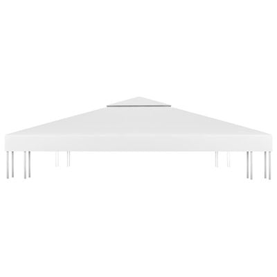 2-Tier Gazebo Top Cover 310 g/m² 3x3 m White