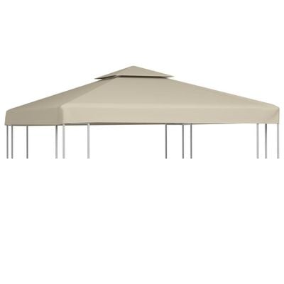 Gazebo Cover Canopy Replacement 310 g / m² Beige 3 x 3 m