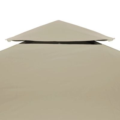 Gazebo Cover Canopy Replacement 310 g / m² Beige 3 x 3 m