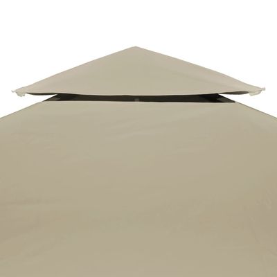 Gazebo Cover Canopy Replacement 310 g / m² Beige 3 x 3 m