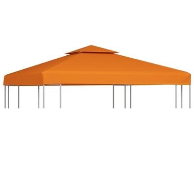 Gazebo Cover Canopy Replacement 310 g / m² Orange 3 x 3 m