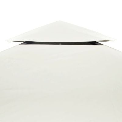 Gazebo Cover Canopy Replacement 310 g / m² Cream White 3 x 4 m