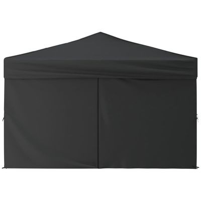 Folding Party Tent with Sidewalls Anthracite 3x3 m