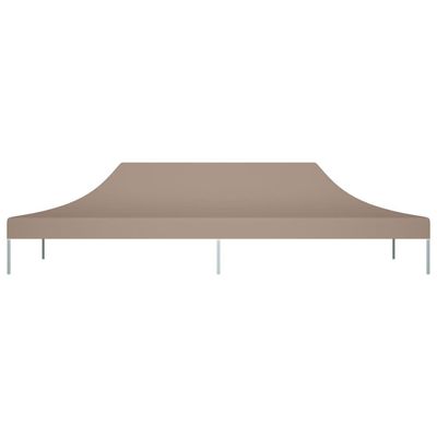 Party Tent Roof 6x3 m Taupe 270 g/m²