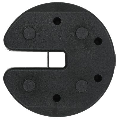 Gazebo Weight Plates 4 pcs Black 220x50 mm Concrete