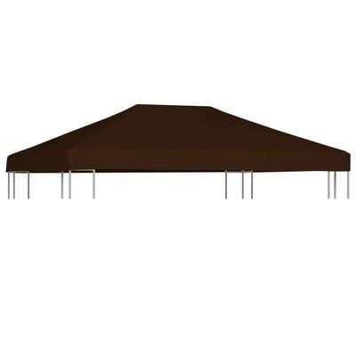 Gazebo Top Cover 310 g/m² 3x4 m Brown