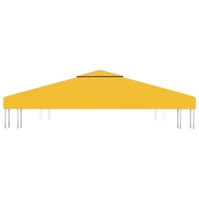 2-Tier Gazebo Top Cover 310 g/m² 3x3 m Yellow