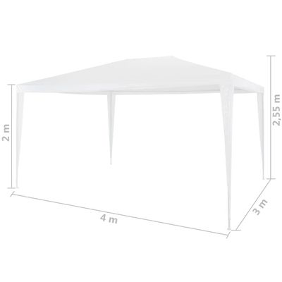 Partytent 3x4 m White