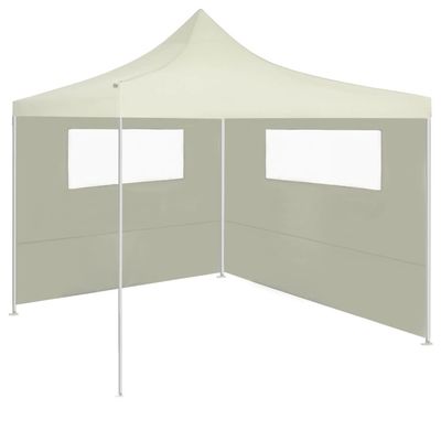 Gazebo Sidewalls with Windows 2 pcs Cream