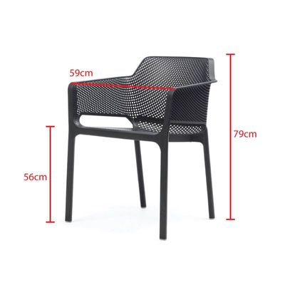 Stackable lounge chair JP1373A-Black