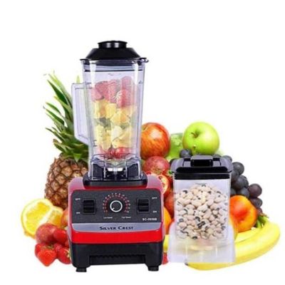Juicer Blender 2 in 1 High Speed 4500W with 6 Titanium Stainless Steel Blades Perfect for Smoothies Frozen Desserts Hot Soups and Nut Grinding