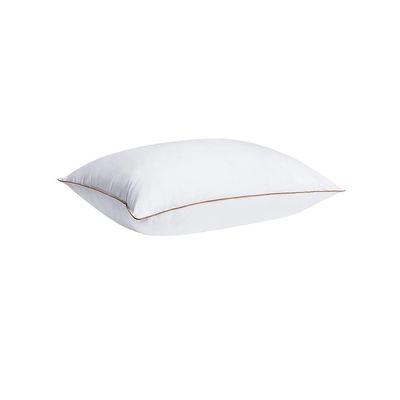 Golden Line Single Piping Classic Bed Pillow Cotton 50x75cm Made in Uae