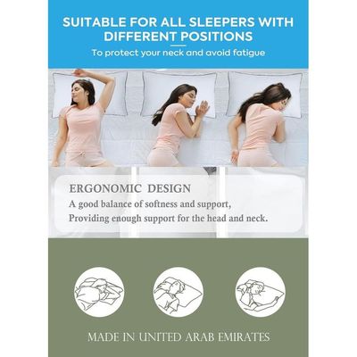 4 Piece Pack Edge Piping Pillow- Black Single Piping Pillow 50x70cm Made in Uae