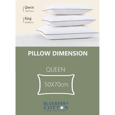 4 Piece Pack  Prime Single Piping Pillow With Black Line Microfiber 50x70cm Made in Uae