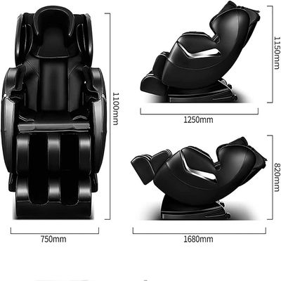 كرسي تدليك من الجلد لتدليك الجسم بالكامل مع 5 برامج تلقائية + Z6 + أبيض