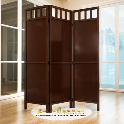 Wooden Twist Wooden Room Divider/Wood Separator/Office Furniture/Wooden Partition 3 Panel