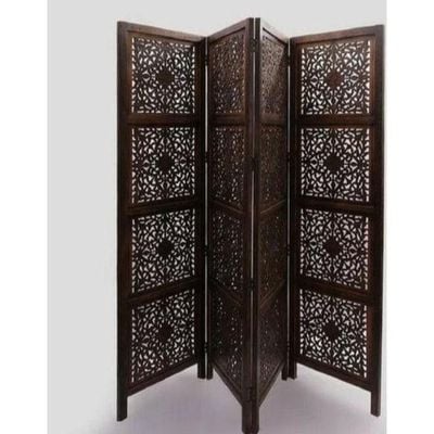 Wooden Partition Screen Room Divider in 4 Panel