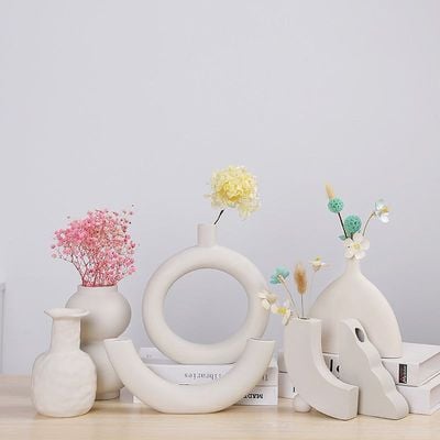 BLISS VIE NORDIC CERAMIC VASES-U-SHAPE