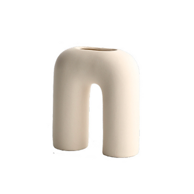 BLISS VIE NORDIC CERAMIC VASE-LEG-KHAKI