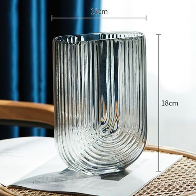 BLISS VIE U SHAPED GLASS VASE-23 CM