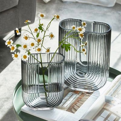 BLISS VIE U SHAPED GLASS VASE-23 CM