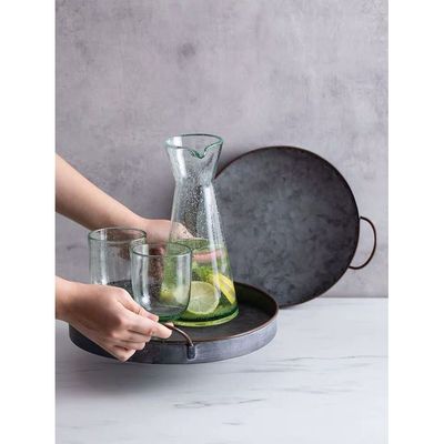 BLISS VIE ROUND IRON TRAY-26 CM