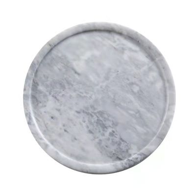 BLISS VIE ROUND MARBLE TRAY-GREY-SMALL