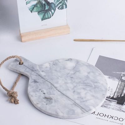 BLISS VIE MARBLE SERVING TRAY-LIGHT GREY