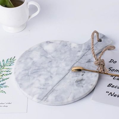 BLISS VIE MARBLE SERVING TRAY-LIGHT GREY