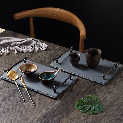 BLISS VIE SLATE TRAY-BLACK