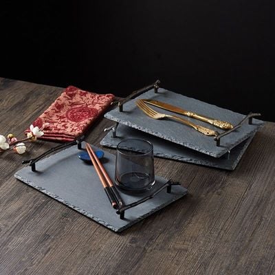 BLISS VIE SLATE TRAY-BLACK