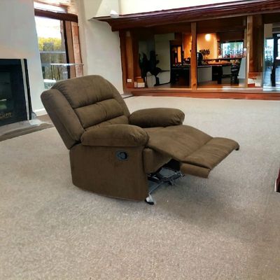Recliner sofa, Recliner Chair, Rocking sofa with footrest, Comfortable & Durable MOCHA Color