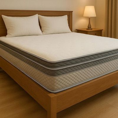 Semi Medical Mattress with Memory Foam Super King Size 200x200x20 cm