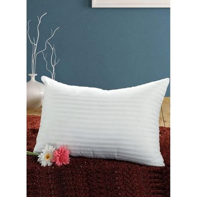 Bed Pillow Cotton Stripe Hotel Pillow Microfiber 50X90cm Made in Uae