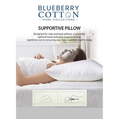 3 Piece Soft Cotton Stripe Design Pillow 50X90cm Made in Uae