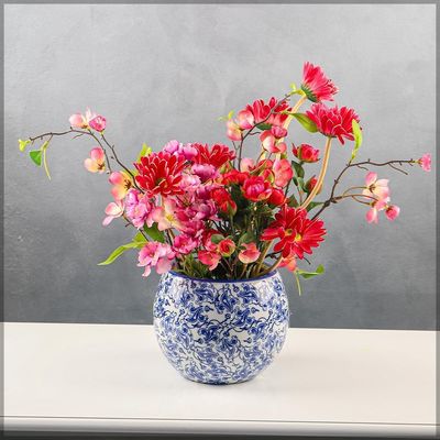 Yatai Ceramic Vases for Flower Arrangements and Other Decorations | Modern Ceramic Vases for Home Decor (blue5)
