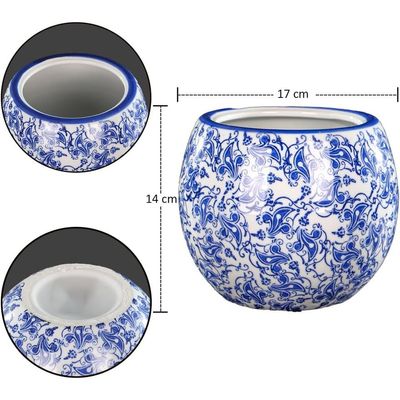 Yatai Ceramic Vases for Flower Arrangements and Other Decorations | Modern Ceramic Vases for Home Decor (blue5)