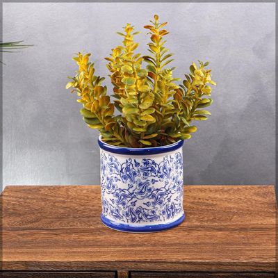 Yatai Ceramic Vases for Flower Arrangements and Other Decorations | Modern Ceramic Vases for Home Decor (blue1)