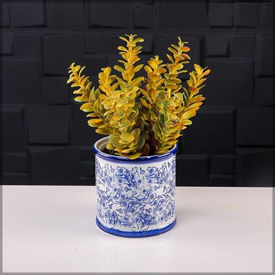 Yatai Ceramic Vases for Flower Arrangements and Other Decorations | Modern Ceramic Vases for Home Decor (blue1)