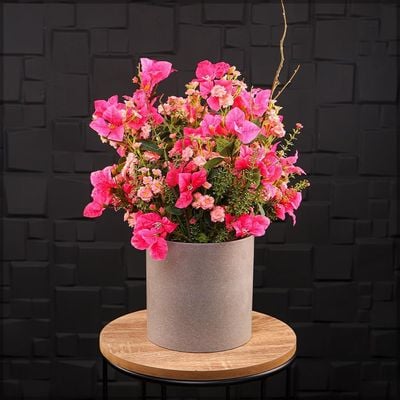 Yatai Flower Arrangement Vases with Elegant Contemporary Style 3 pcs | Mixed Colors Ceramic and Plastic Vases for Beautifull Flower Arrangements | Showcase Vases (2, grey6)