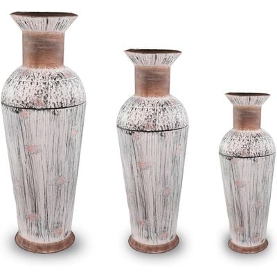 Yatai Classic Vintage Look Metal Vases for Flower Arrangements and other Decorations | Indoor & Outdoor Decoration Metal Vases