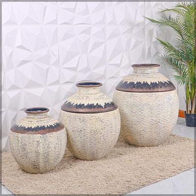 Yatai Designed Metal Vase Sets for Home Restaurant Indoor and Outdoor Decorations | Modern Metal Vases for Decorations