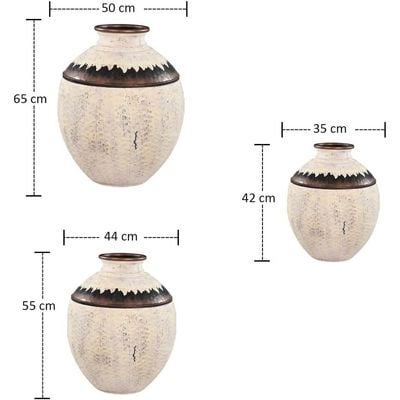 Yatai Designed Metal Vase Sets for Home Restaurant Indoor and Outdoor Decorations | Modern Metal Vases for Decorations