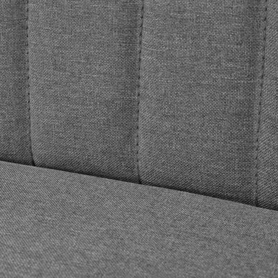 Sofa Fabric 117x55.5x77 cm Light Grey