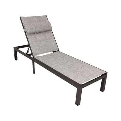 Wooden Twist Leisure Aluminum Adjustable Sunbed Elegant Poolside Lounger for Relaxation